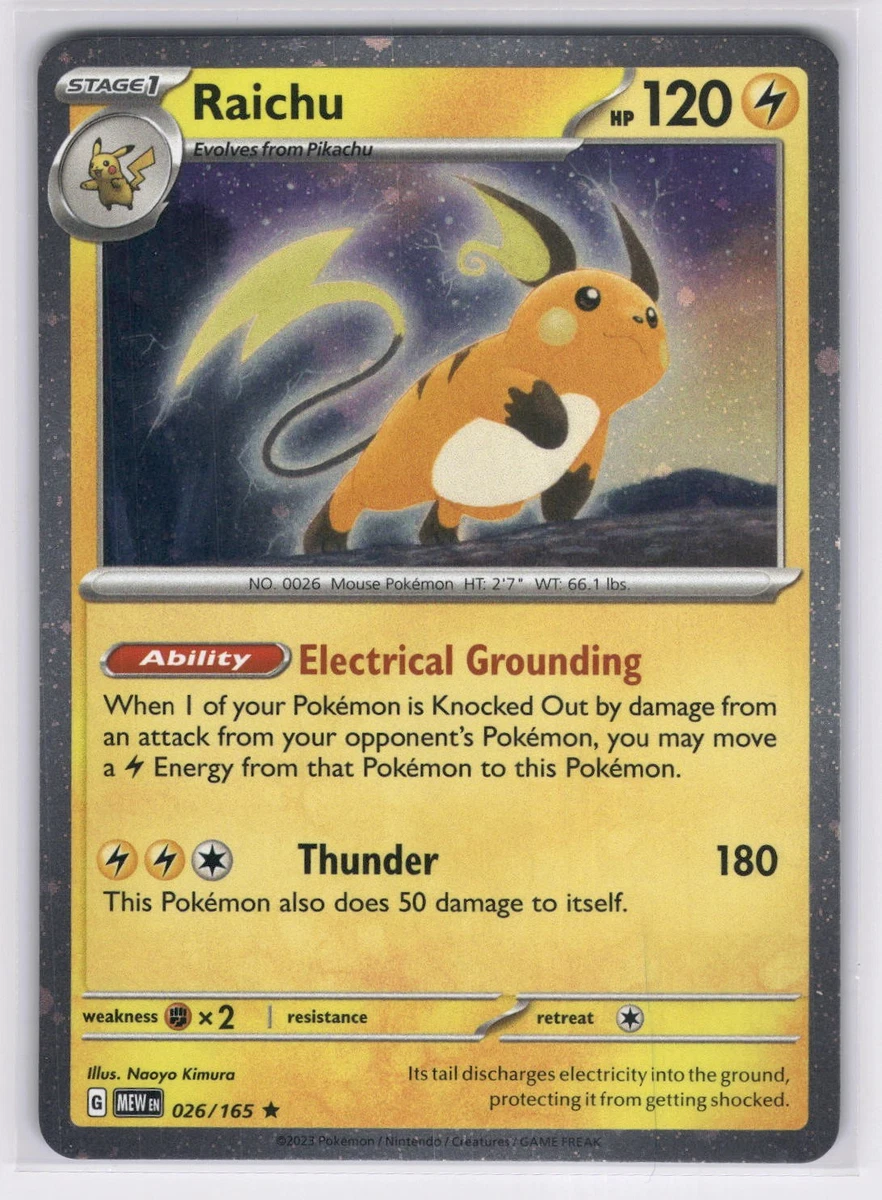 Raichu Pokemon Card for sale | eBay