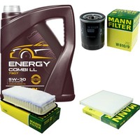 Inspektionspaket 5L Mannol Energy 5W-30 FüR Toyota Avensis Station Wagon 2.0