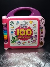 LeapFrog Scout Violet 100 Words Book Bilingual English Spanish 18m-4y Toy