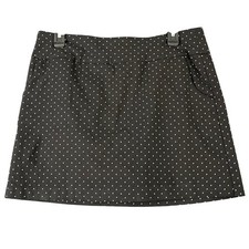 Zac Rachel Polka Dot Skort Women 10 Stretch Pull On Pocketed Casual Golf Tennis