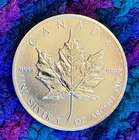 1 Ounce Canadian Maple Leaf Silver Round