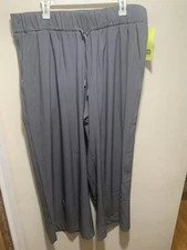 ALL In Motion NWT Women's Active Light High-Rise Wide Leg Pants Size 1X Gray 225