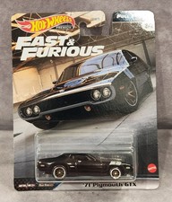 HOT WHEELS PREMIUM FAST FURIOUS FULL FORCE '71 PLYMOUTH GTX DIECAST CAR TOY NEW