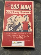 THE ZOO MAIL - 2 Rollicking Games in 1 - RETRO RANGE TOYS and GAMES  NOS