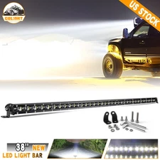Single Row 38" LED Light Bar Ultra Slim Spot Flood Offroad 4WD UTV UTE 37" 36"