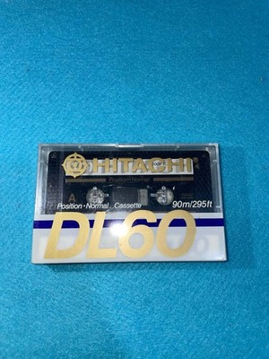 Hitachi DL 60 1985 EUROPE TYPE I BLANK CASSETTE TAPE (1) (SEALED)