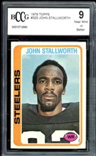 1978 Topps #320 John Stallworth Rookie Card BGS BCCG 9 Near Mint+. rookie card picture