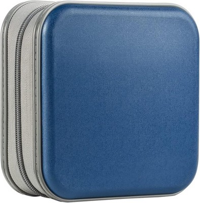UENTIP CD Case for 6 inches (L) x 2.75 (W) x 6 (H), dark blue 