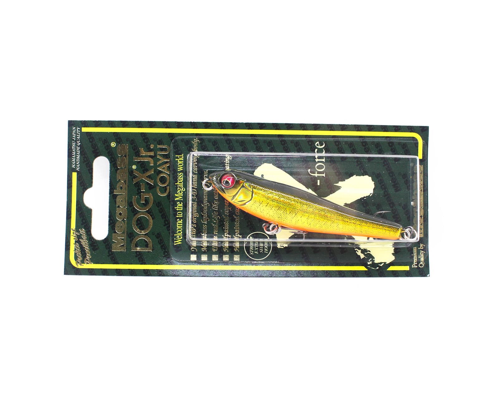 Megabass Dog X Junior Coayu 71 mm 5.8 grams Floating Lure Kinkuro (9400)