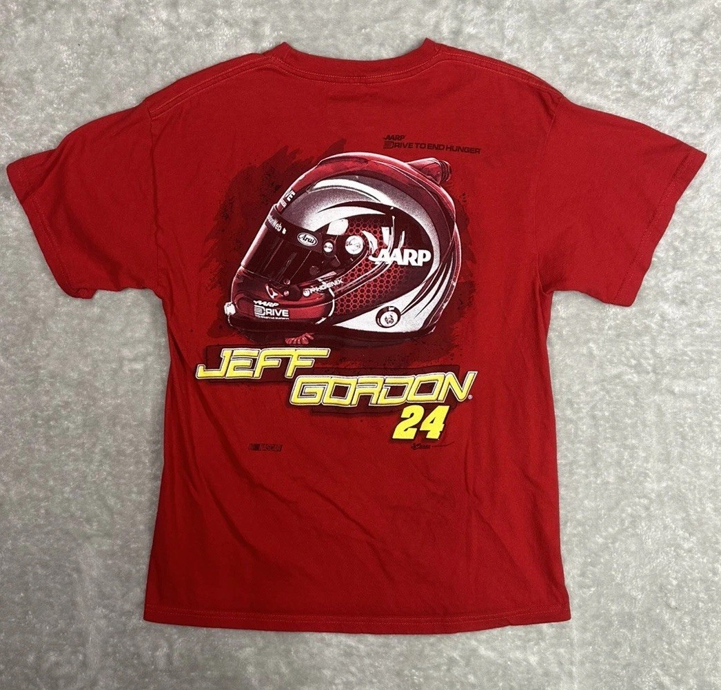 Jeff Gordon NASCAR T-Shirt 2013 Mens Chase Authentics Racing Graphic Red