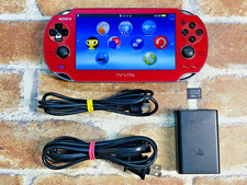Sony PS Vita PCH-1000 ZA-03 Cosmic Red Giappone caricatore testato 16 GB DDP
