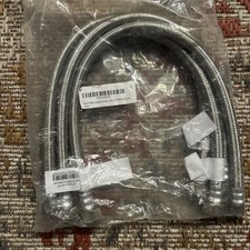 Plumbing Lot of 4 1/2"FIP X 3/8"Comp X 20" SS Faucet Supply Connector Lines