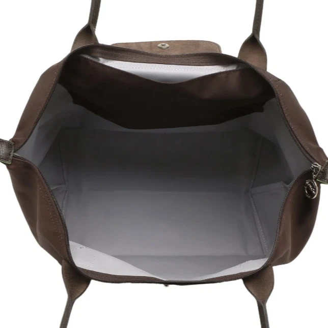 Longchamp Le Pliage Club L Tote bag Mocha Brown - Recycled canvas Outlet NEW - Image 2 of 4