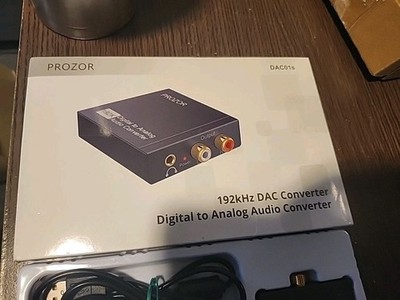PROZOR 192KHz Digital to Analog Audio Converter DAC Digital SPDIF Optical to
