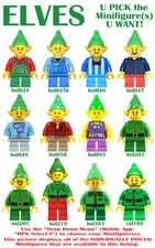 Genuine LEGO U PICK ELVES for Christmas Minifigures **NEW**