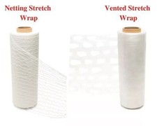 Netting Vented Pallet Hand Stretch Wrap Plastic Shrink Film Clear Packing