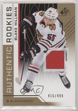 2018 SP Game Used Authentic Rookies Gold Jersey 416/499 Blake Hillman #146 hn6