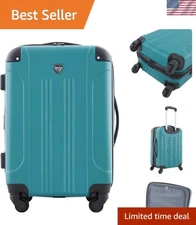 Chicago Teal Hardside Spinner Luggage, 20" Carry-On