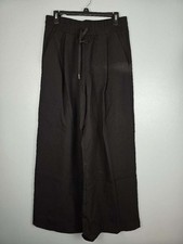 NWT FOREVER 21 Size Large Women's Black Wide Leg Pants