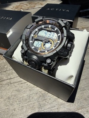 Activa ACW435 Analog/Digital Chronograph Quartz Men's 50mm 30m Watch w/ Box