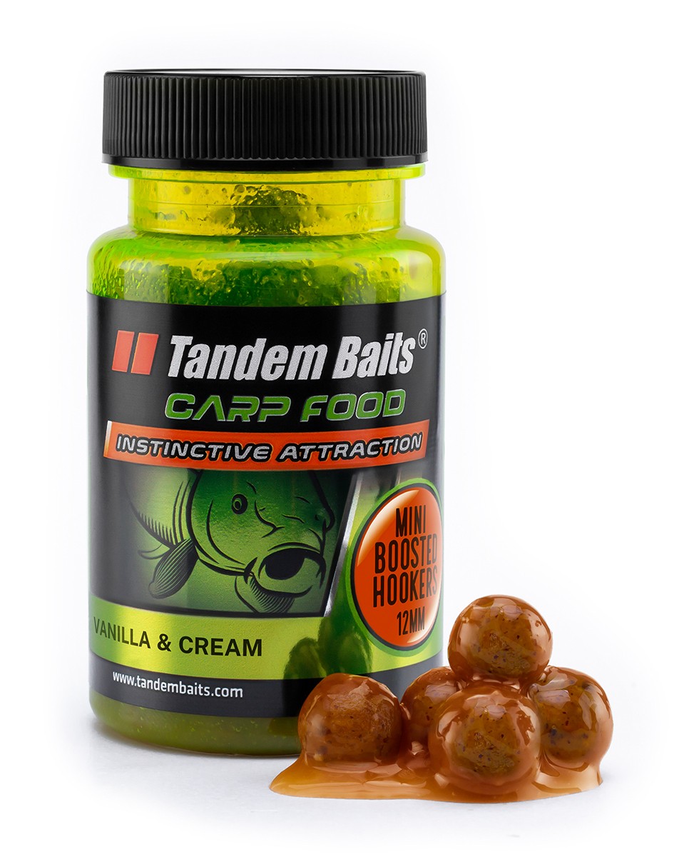 Tandem Baits Mini boilies Boosted Hookers CF 12 mm–50 g Vaniglia e Crema