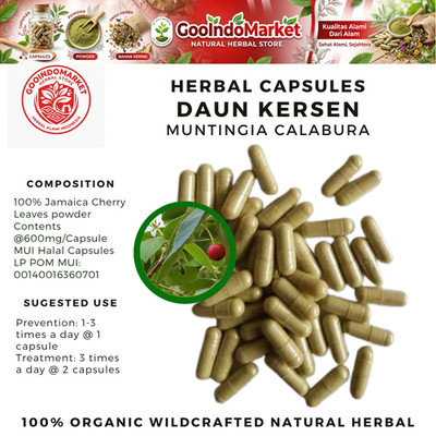 [idHerb] CAPSULES Muntingia Calabura D.Kersen Natural Organic Herbal Herbs fresh