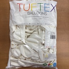 Tuftex Latex White Balloons 11 Inch 100 Count