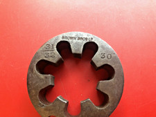 RARE VINTAGE BROWN BROTHERS FORK THREADING DIE,31/32" -30 TPI-NOS ? CHATER LEA
