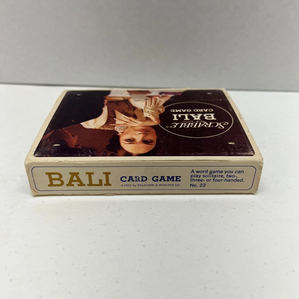 Vintage 1972 Scrabble BALI CARD GAME No Instructions- No 22 Selchow Richter Word - Image 3 of 4