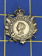 ANTIQUE QUEEN VICTORIA GOLDEN JUBILEE BROOCH QUEEN VICTORIA'S 1887