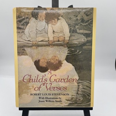 Childs Garden Verses Robert Louis Stevenson HCDJ 1985 Illustrated Jessie Smith