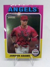 Topps Heritage Jordyn Adams #396 Angels Chrome Rookie /999 2024