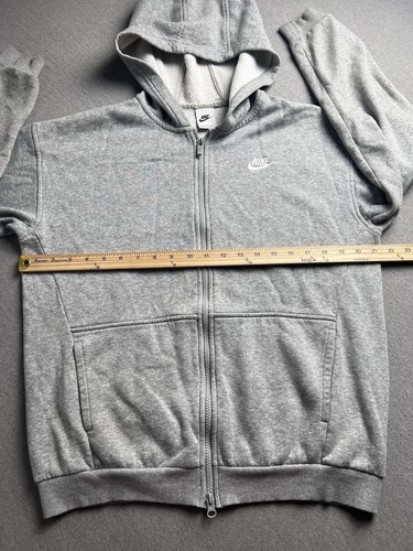 Nike Jacket Big Kids L Gray Sportswear Club Oversize Full Zip Hoodie FD2931-063 - Picture 13 of 16
