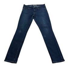 Levi  s 711 Skinny Jeans Women  s Size 30 Blue Dark Wash Straight Leg Zip Casual