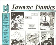 Favorite Funnies #5 FN- 5.5 1973 1973 Comic Strip Reprints Stock Image Low Grade