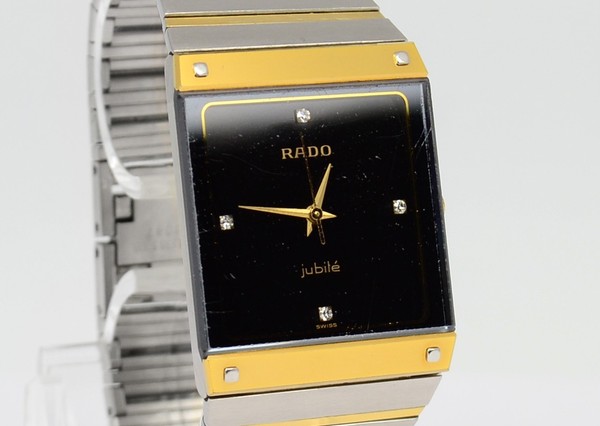 Rado Diastar Jubile - Vintage men's watch with 4 Diamonds - Swiss Made