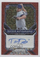 2021 Panini Prizm Rookie Red Donut Circle 46/49 Dane Dunning #RA-DD Auto 8d2