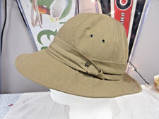 United Hatters Cap And Millinery USA Made Hat Vintage Tan Brown Medium Safari