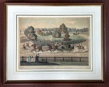 James Pollard / His Majesty King George IV Travelling View Hyde Park 1821 framed