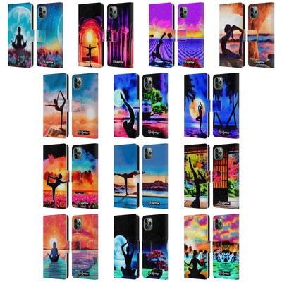 P.D. MORENO YOGA SILHOUETTEN BRIEFTASCHE HÜLLE HUELLE FÜR APPLE iPHONE HANDYS
