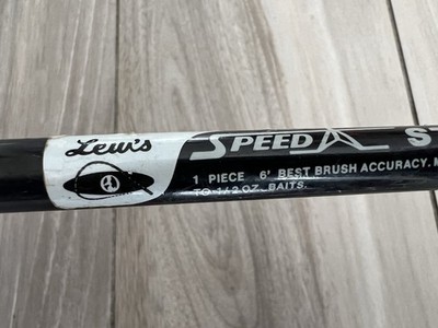 Vintage Lew's Speed Stick #1L-16HOBB Baitcasting Fishing Rod Made