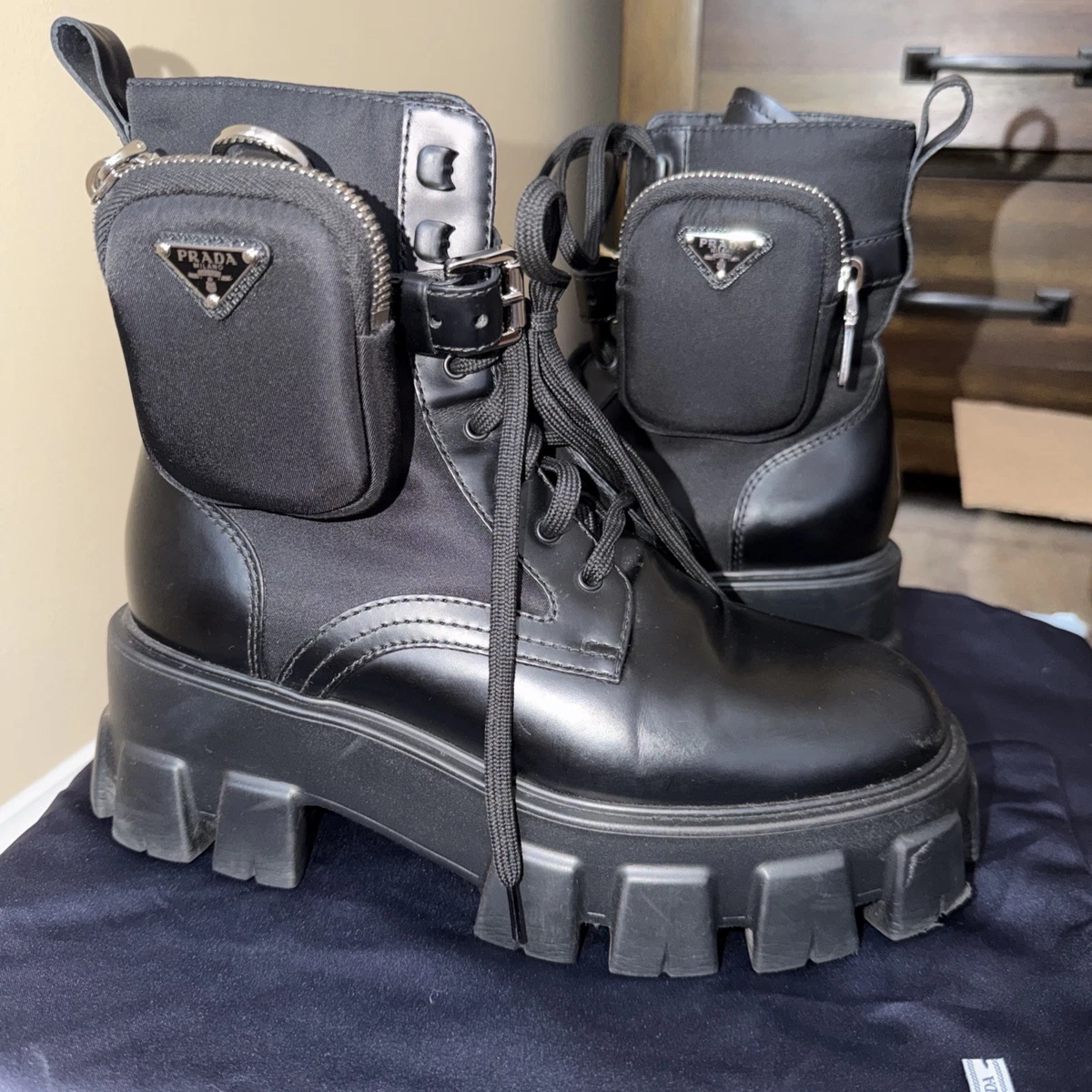 PRADA Leather Boots for Women for sale | eBay