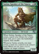 Sutina, Speaker of the Tajuru (ANIME) 56 NM J25 Foundations Jumpstart Magic MTG