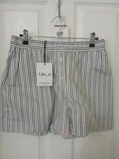 Tala poplin Shorts in blue stripe