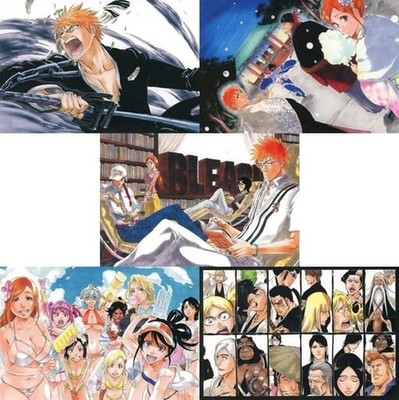 BLEACH EX. Postcard Set 5 pcs 20th Anniversary Art Exhibition Japan