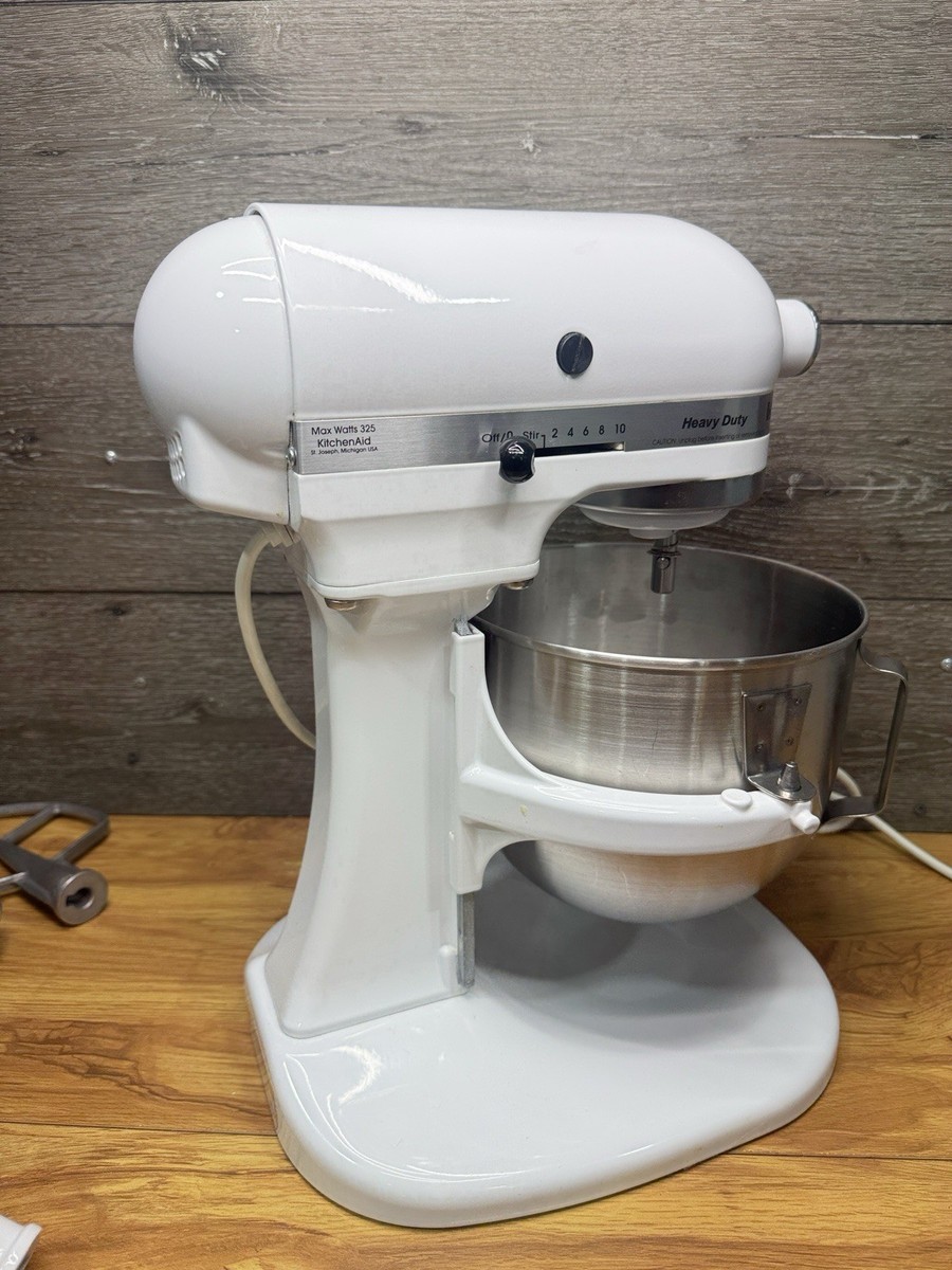 KitchenAid K5SS Heavy Duty Series 5qt Stand Mixer - White for sale