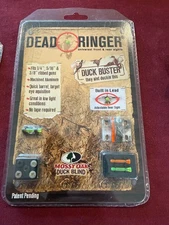 Dead Ringer Duck Buster Shotgun Front and Rear Sight, Orange Green Black NEW