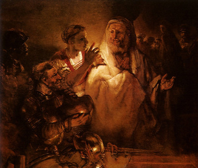 Rembrandt Peter Denies Christ Giclee Print on Canvas 8x10 Dutch Golden Age Art