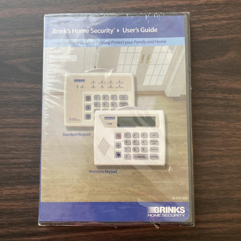 Brink's Home Security User's Guide DVD new sealed