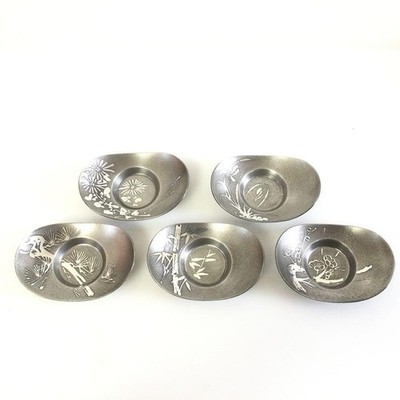 Sencha Teeservice verschiedene Designs 5 Teetassen Shoundo ovale Form aus Dose